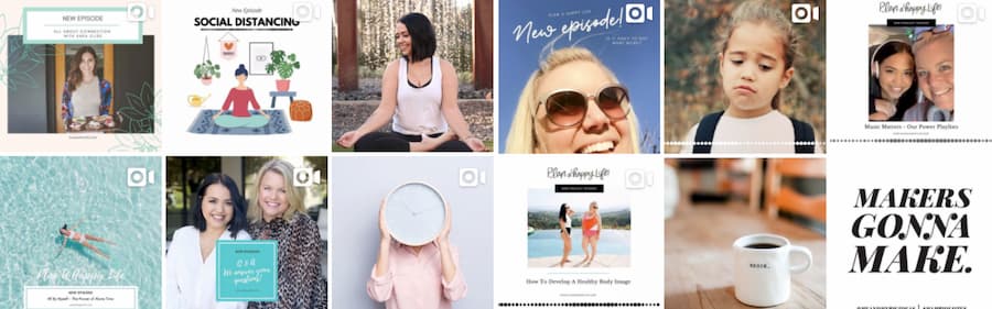 stunning podcast social feeds