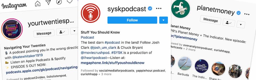 Episode link podcast Instagram